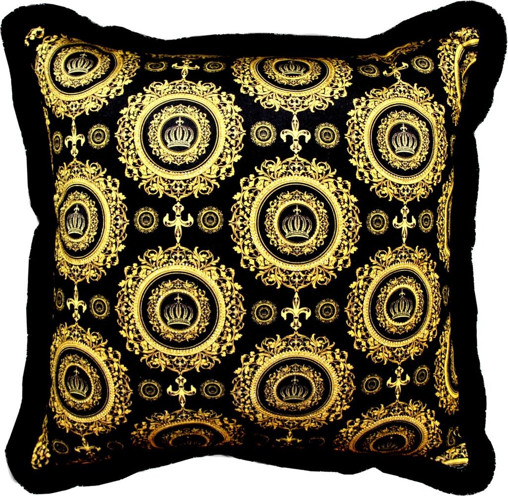 Роскошная декоративная подушка Harald Glööckler Pompöös by Casa Padrino Golden Crowns 50 x 50 см - Подушка Glööckler с блестящими камнями
Роскошная декоративная подушка Harald Glööckler Pompöös by Casa Padrino Golden Crowns 50 x 50 см - Подушка Glööckler с блестящими камнями