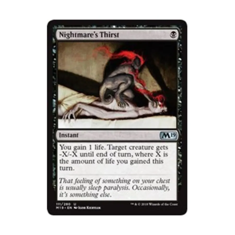 CCG Жажда кошмара (U), MTG - Core Set 2019
CCG Жажда кошмара (U), MTG - Core Set 2019