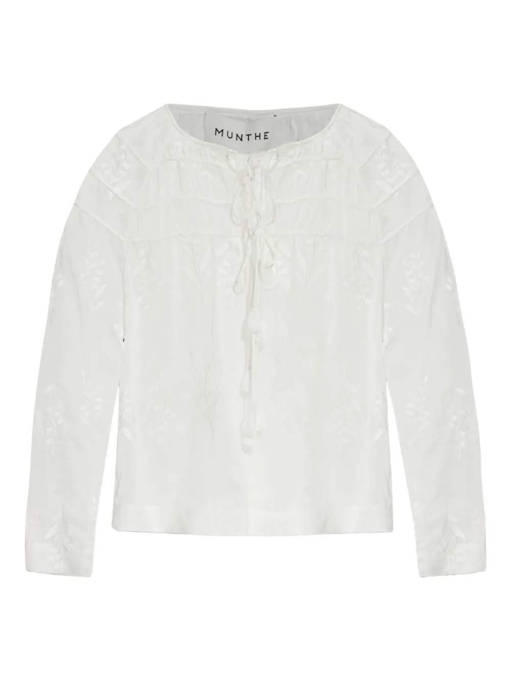 Вышитая блузка со шнуровкой MUNTHE
Вышитая блузка со шнуровкой MUNTHE