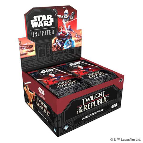 Карточная игра Star Wars: Unlimited – Twilight Of The Republic – Booster Box (24) Fantasy Flight Games
Карточная игра Star Wars: Unlimited – Twilight Of The Republic – Booster Box (24) Fantasy Flight Games