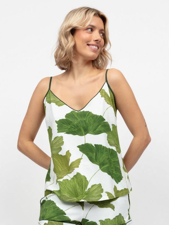 Топ пижамный с листовым принтом Cyberjammies, Olive Green/White
Топ пижамный с листовым принтом Cyberjammies, Olive Green/White