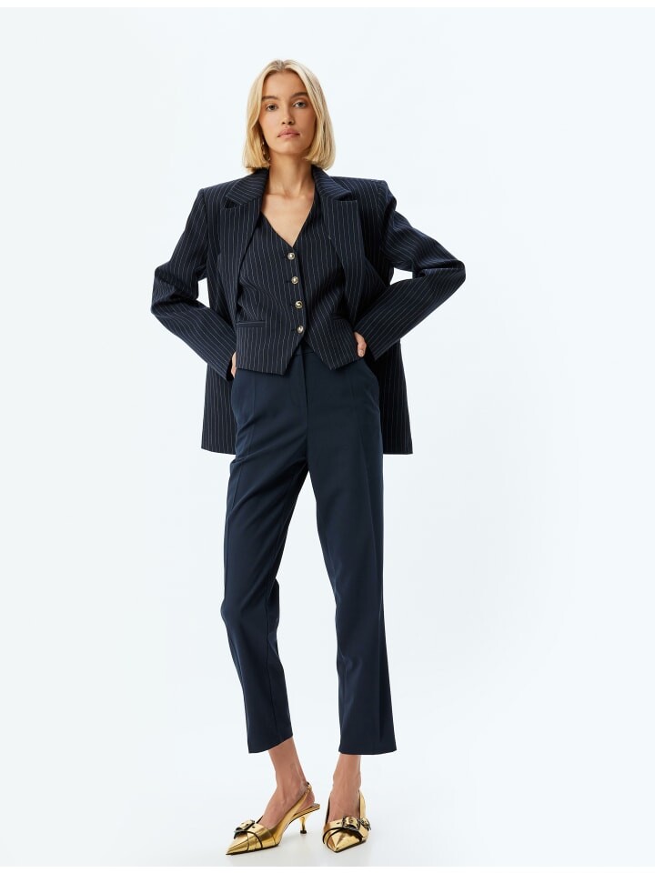 Тканевые брюки KOTON, темно-синий
Тканевые брюки KOTON, темно-синий