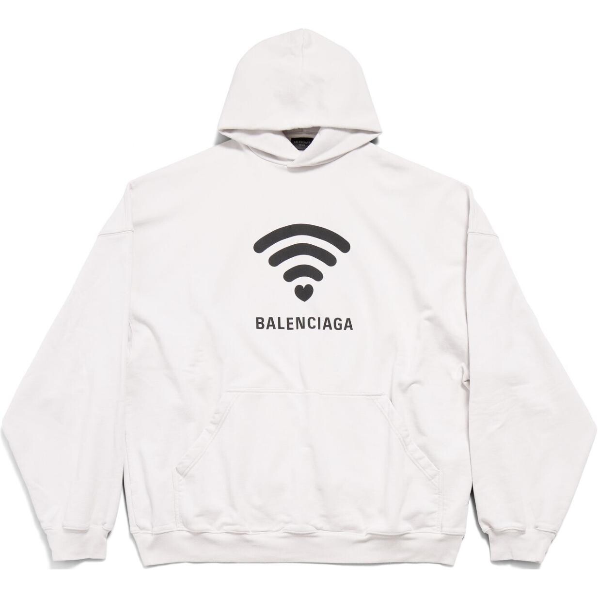 Толстовка унисекс белая Balenciaga, белый
Толстовка унисекс белая Balenciaga, белый