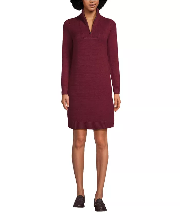 Женское уютное пышное платье-свитер Lands' End, красный
Женское уютное пышное платье-свитер Lands' End, красный