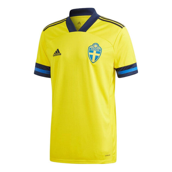 Футболка с коротким рукавом, домашняя футболка сборной Швеции Adidas, желтый 
Футболка с коротким рукавом, домашняя футболка сборной Швеции Adidas, желтый