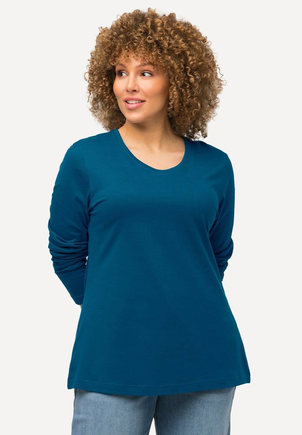 Топ с длинными рукавами COL ROND Ulla Popken, светло-голубой
Топ с длинными рукавами COL ROND Ulla Popken, светло-голубой