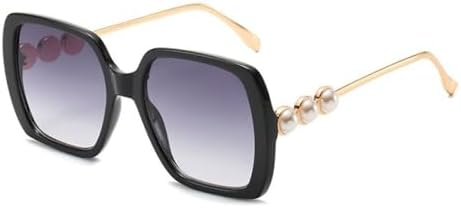 Большие квадратные солнцезащитные очки для женщин. Классические винтажные солнцезащитные очки с жемчужным блеском. Стильные ретро-очки с защитой от УФ-излучения UV400 MTZJH, Black Grey
Большие квадратные солнцезащитные очки для женщин. Классические винтажные солнцезащитные очки с жемчужным блеском. Стильные ретро-очки с защитой от УФ-излучения UV400 MTZJH, Black Grey