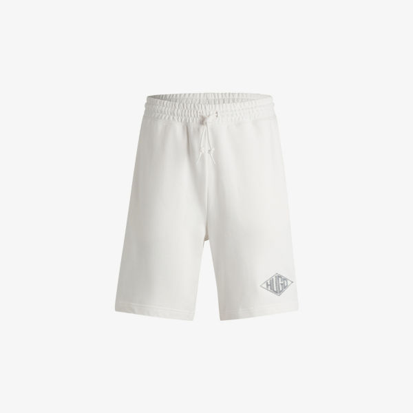 Шорты Hugo прямого кроя из хлопкового джерси, белый
Шорты Hugo прямого кроя из хлопкового джерси, белый