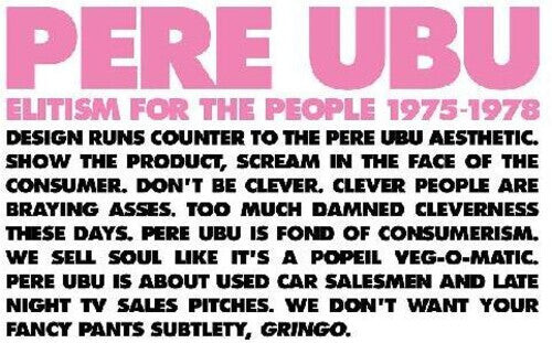 CD диск Pere Ubu: Elitism For The People: 1975-1978
CD диск Pere Ubu: Elitism For The People: 1975-1978