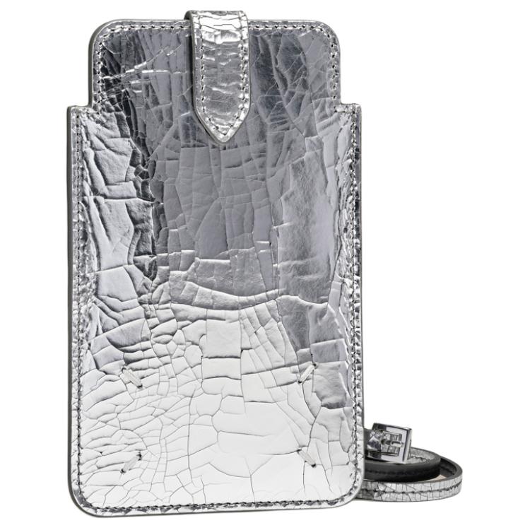 Maison Margiela Кожаный наплечный чехол для телефона унисекс серебристый 
Maison Margiela Кожаный наплечный чехол для телефона унисекс серебристый