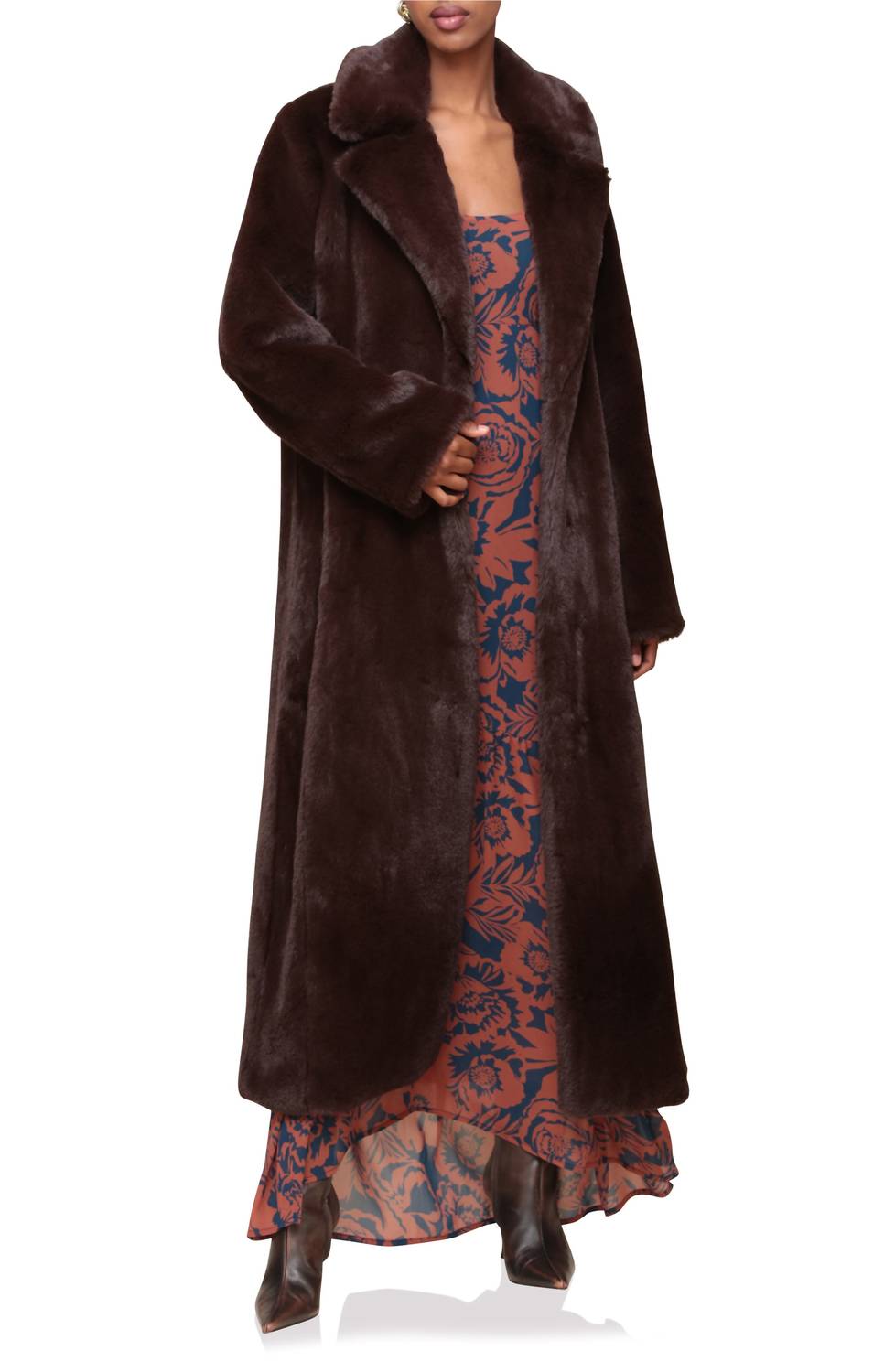 Длинная шуба из искусственного меха шоколадного цвета Avec Les Filles, шоколадный
Длинная шуба из искусственного меха шоколадного цвета Avec Les Filles, шоколадный