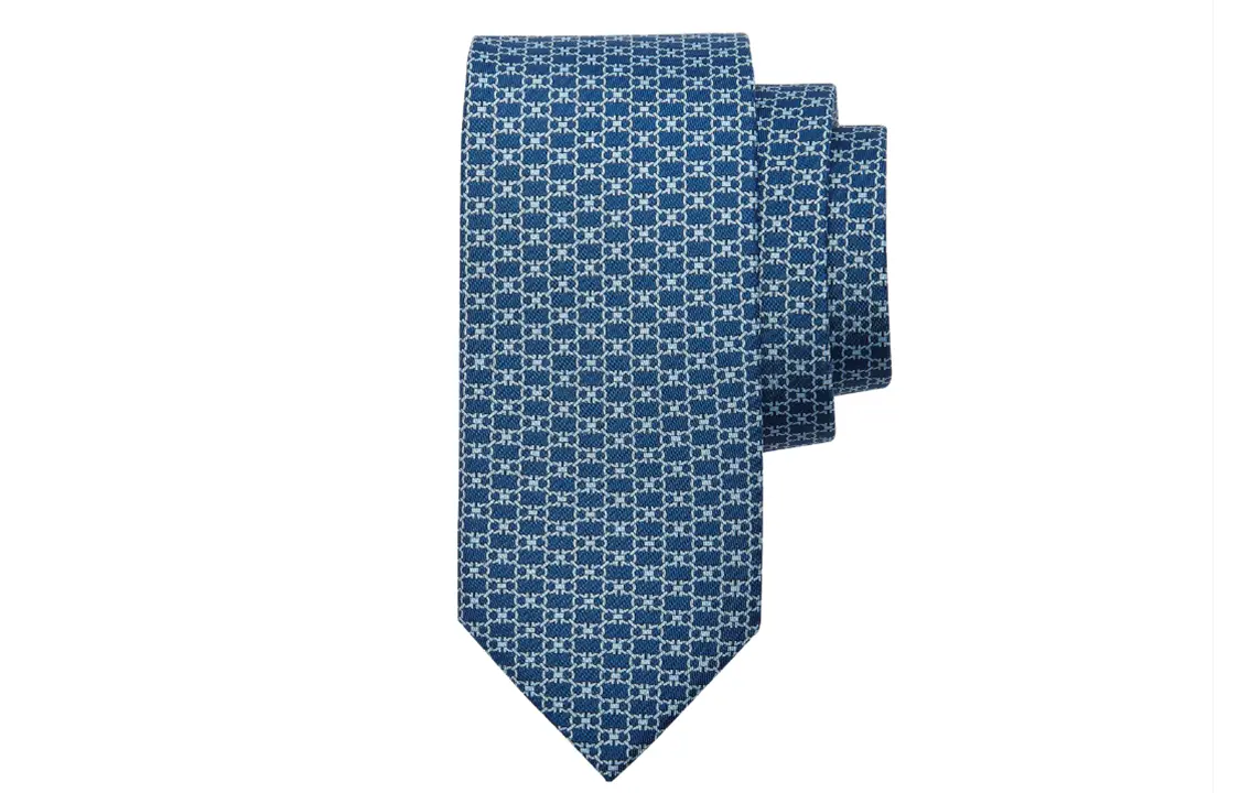 Ferragamo Галстук из шелка Gancini, Blue
Ferragamo Галстук из шелка Gancini, Blue