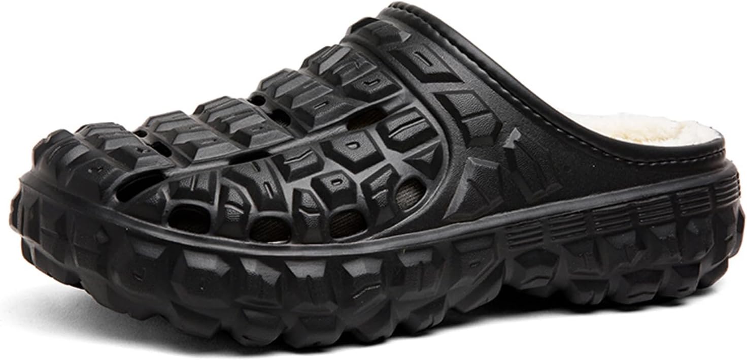 Зимние теплые тапочки Eliogn для женщин и мужчин с флисовой подкладкой, дышащие сабо, садовые мюли для взрослых, домашние тапочки унисекс, черный
Зимние теплые тапочки Eliogn для женщин и мужчин с флисовой подкладкой, дышащие сабо, садовые мюли для взрослых, домашние тапочки унисекс, черный