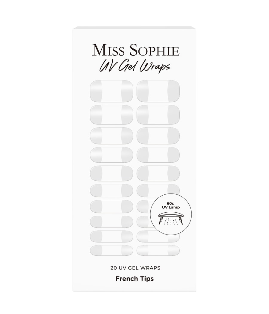 Фольга для ногтей Miss Sophie UV Gel Wraps French Tips, French Tips, 20 шт.
Фольга для ногтей Miss Sophie UV Gel Wraps French Tips, French Tips, 20 шт.