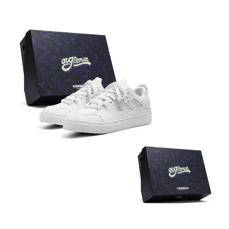 OUGLEMEN Скользостойкие амортизирующие износостойкие легкие низкие скейтбордские кроссовки мужские белые (коробка), цвет White (Box)
OUGLEMEN Скользостойкие амортизирующие износостойкие легкие низкие скейтбордские кроссовки мужские белые (коробка), цвет White (Box)