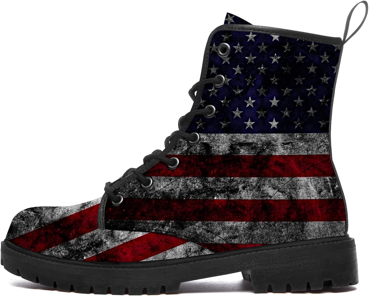 Ботинки с флагом США для женщин и мужчин, боевые ботинки из искусственной кожи с шнуровкой и высокой голенью, подарки для нее и для него Generic, черный
Ботинки с флагом США для женщин и мужчин, боевые ботинки из искусственной кожи с шнуровкой и высокой голенью, подарки для нее и для него Generic, черный