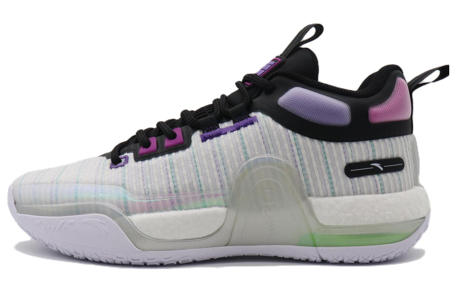 ANTA Антискользящие и износостойкие баскетбольные кроссовки с амортизацией Bastard мужские бело-черно-фиолетовые
ANTA Антискользящие и износостойкие баскетбольные кроссовки с амортизацией Bastard мужские бело-черно-фиолетовые