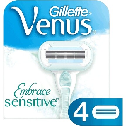 Женские лезвия для бритвы Venus Embrace Sensitive — набор из 4 шт., Gillette
Женские лезвия для бритвы Venus Embrace Sensitive — набор из 4 шт., Gillette