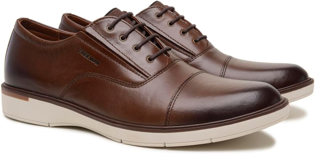 Мужские туфли Freeway Parker04 - верх из натуральной кожи, удобная стелька из ПУ, противоскользящая резиновая подошва, современный повседневный стиль оксфордов, коричневый
Мужские туфли Freeway Parker04 - верх из натуральной кожи, удобная стелька из ПУ, противоскользящая резиновая подошва, современный повседневный стиль оксфордов, коричневый