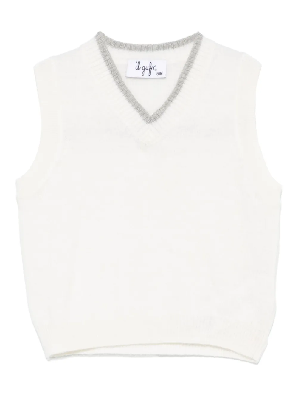 Жилет из вирджинской шерсти Il Gufo, белый
Жилет из вирджинской шерсти Il Gufo, белый