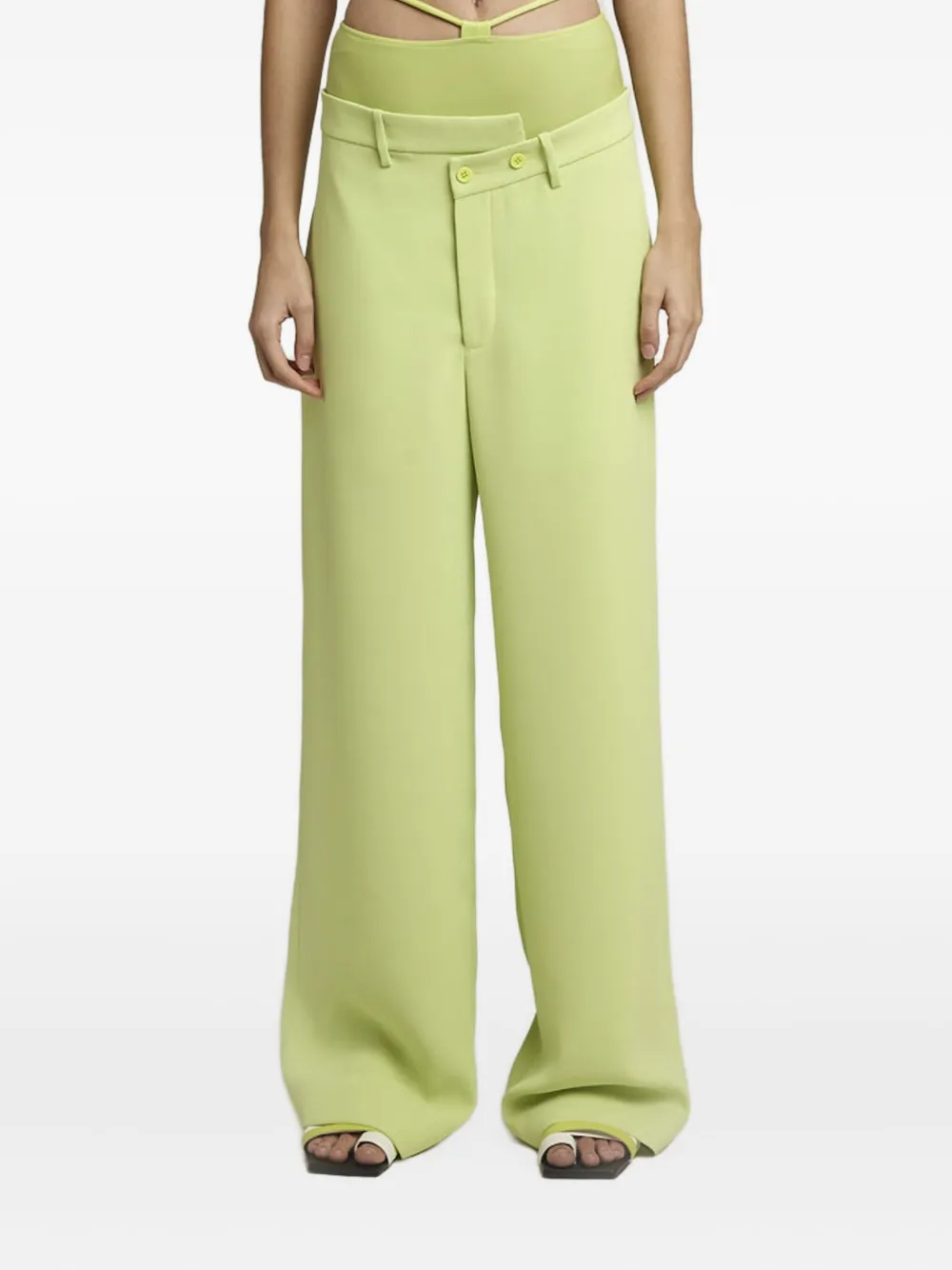 Асимметричные брюки широкого кроя Gloria Coelho, зеленый
Асимметричные брюки широкого кроя Gloria Coelho, зеленый