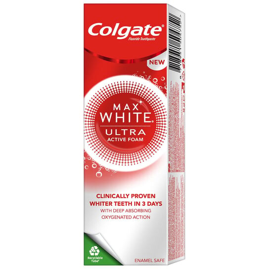 Отбеливающая зубная паста, 50 мл Colgate, Max White Ultra
Отбеливающая зубная паста, 50 мл Colgate, Max White Ultra