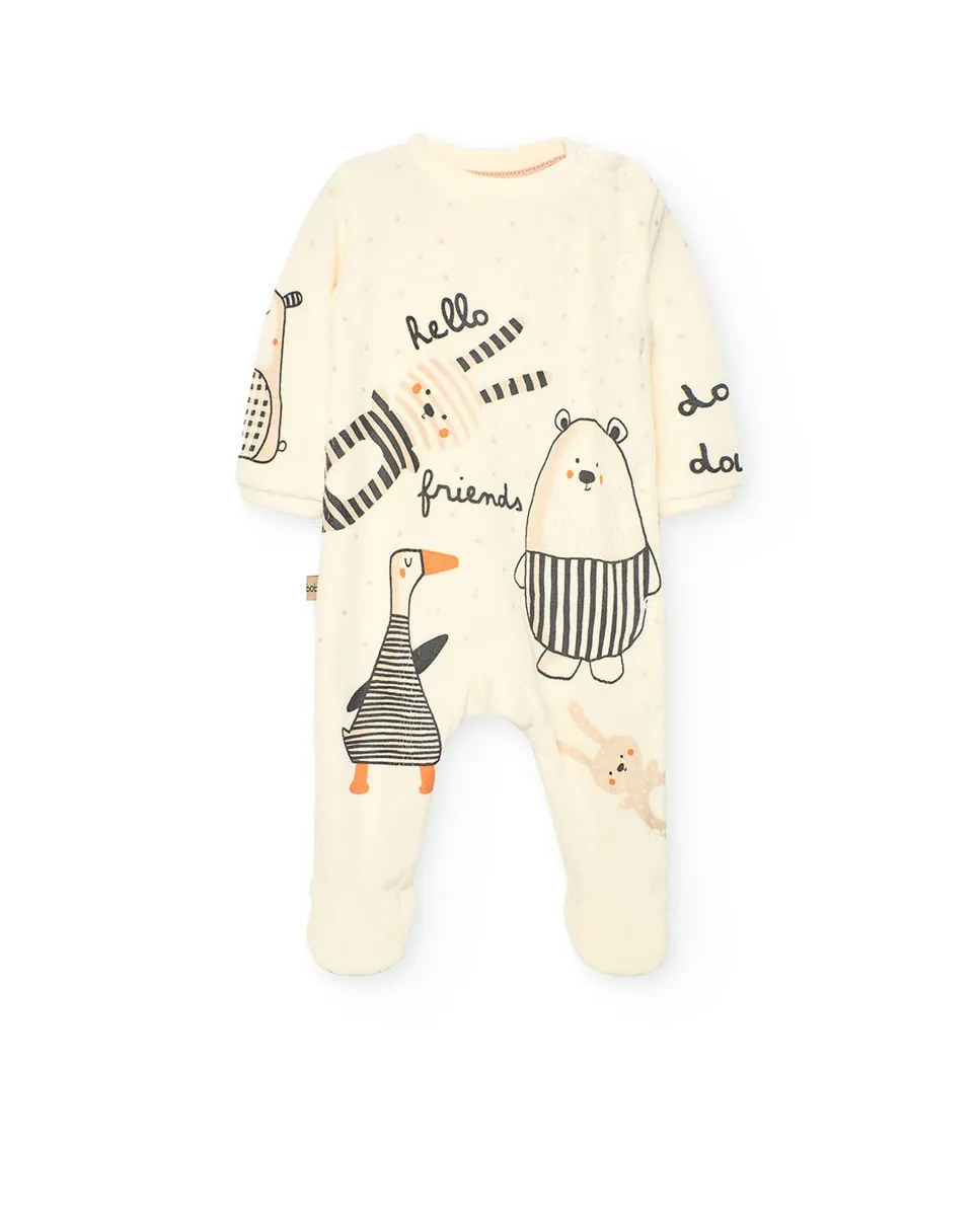 Бархатный детский комбинезон с длинным рукавом Boboli, желтый
Бархатный детский комбинезон с длинным рукавом Boboli, желтый