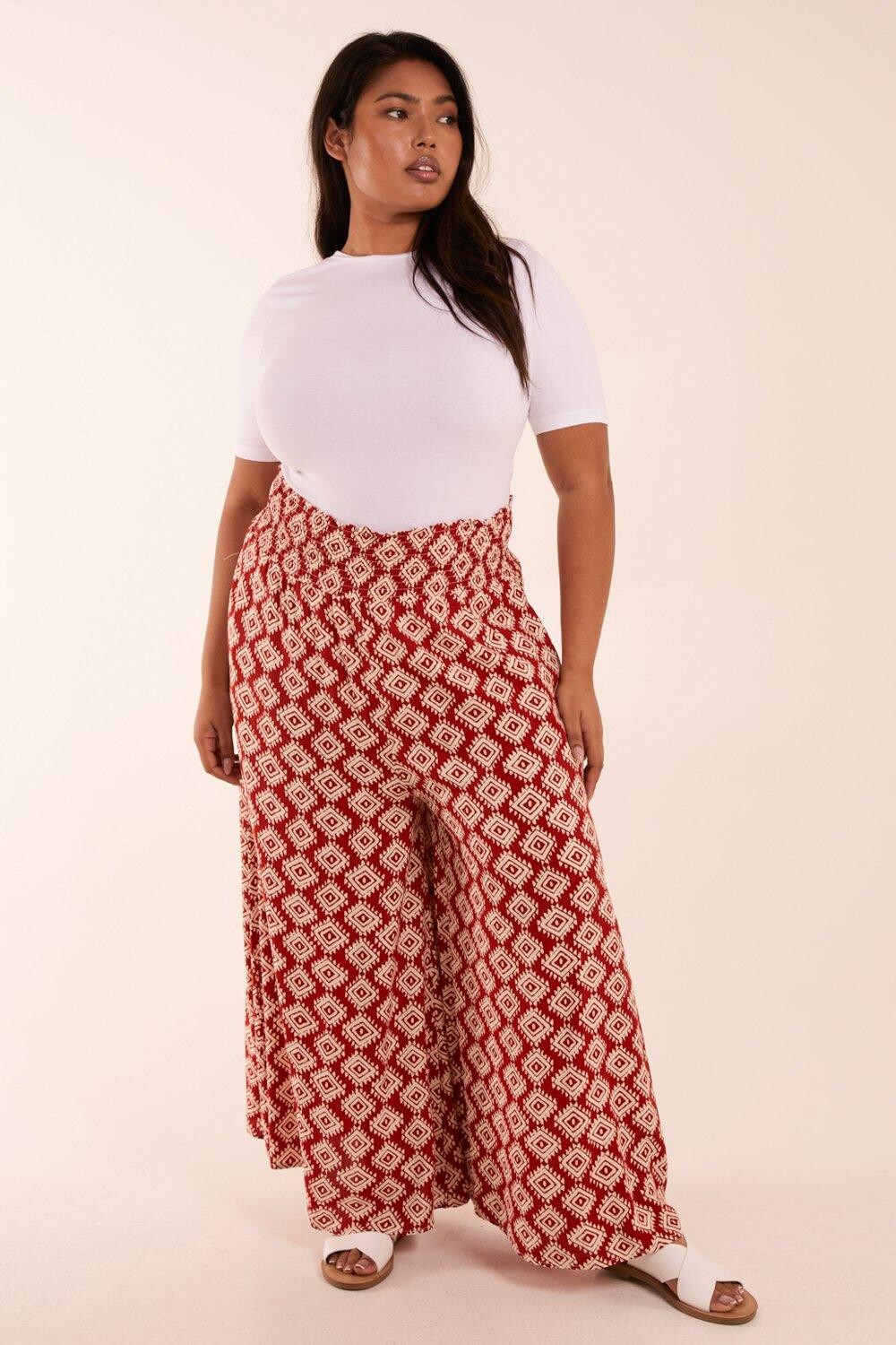 Широкие брюки ацтекского кроя с присборенными краями Curve Blue Vanilla, красный
Широкие брюки ацтекского кроя с присборенными краями Curve Blue Vanilla, красный