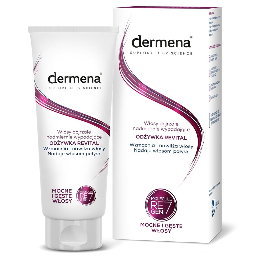 Dermena Revital Moisturizing - укрепляющий кондиционер для зрелых волос, склонных к чрезмерному выпадению 200 мл
Dermena Revital Moisturizing - укрепляющий кондиционер для зрелых волос, склонных к чрезмерному выпадению 200 мл