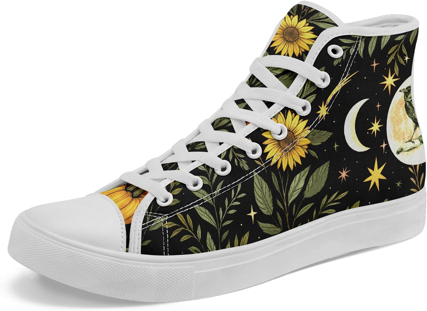 Женские и мужские винтажные высокие кеды с цветочным принтом на тканевой основе, темный стиль, коттеджкор, шнуровка, повседневная обувь, модные кроссовки для уличного стиля Coolcustomize, белый
Женские и мужские винтажные высокие кеды с цветочным принтом на тканевой основе, темный стиль, коттеджкор, шнуровка, повседневная обувь, модные кроссовки для уличного стиля Coolcustomize, белый