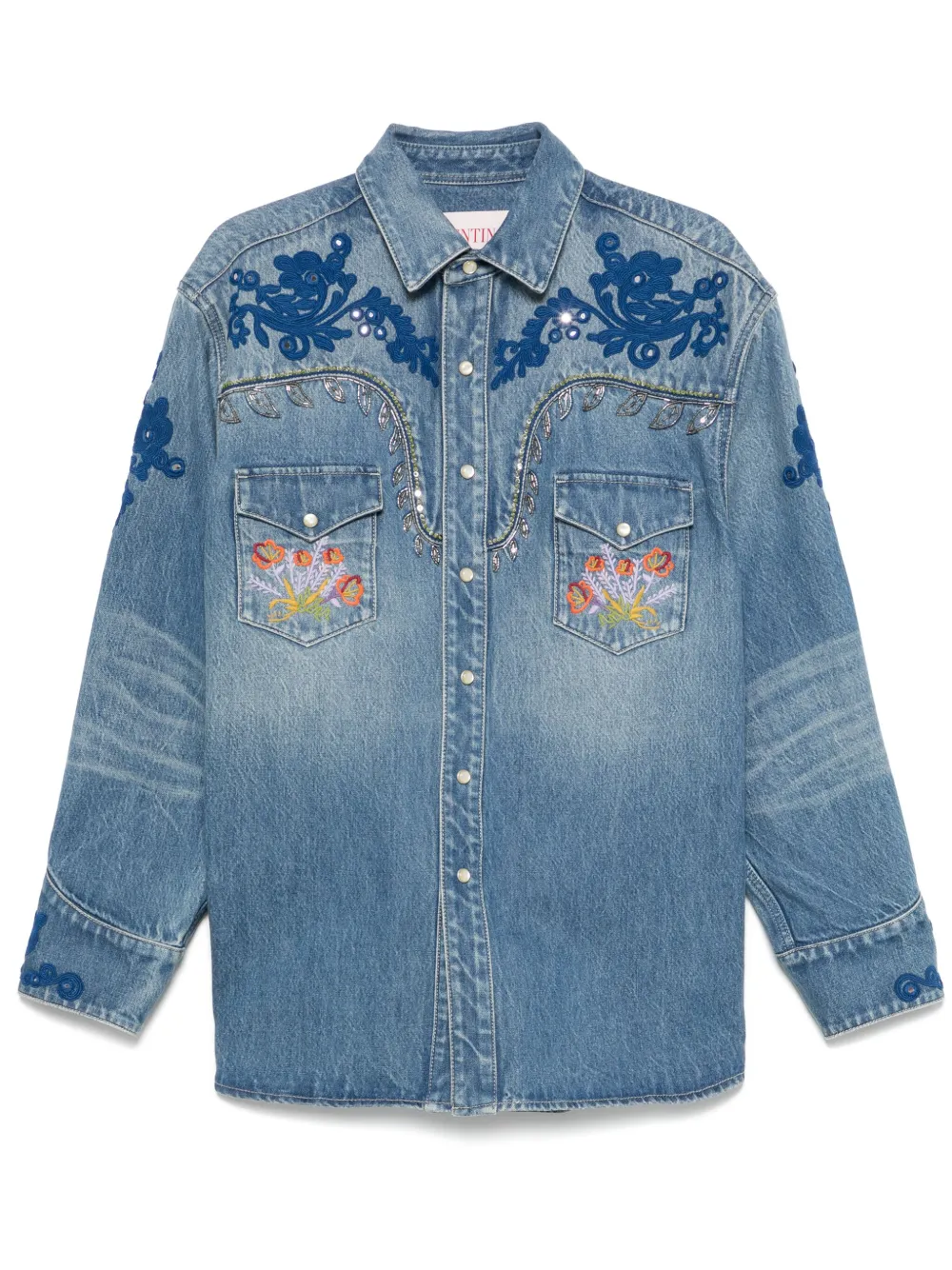 Рубашка с вышивкой VALENTINO GARAVANI, синий
Рубашка с вышивкой VALENTINO GARAVANI, синий