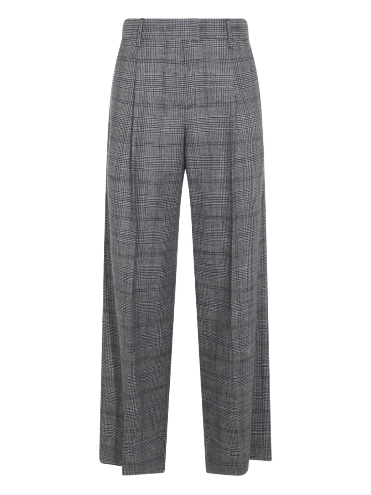 Брюки в клетку Brunello Cucinelli, серый
Брюки в клетку Brunello Cucinelli, серый