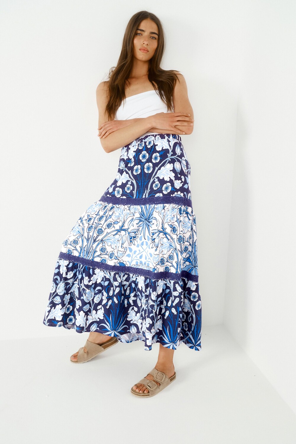 Фактурная юбка макси с отделкой связанной крючком Next, мультиколор
Фактурная юбка макси с отделкой связанной крючком Next, мультиколор