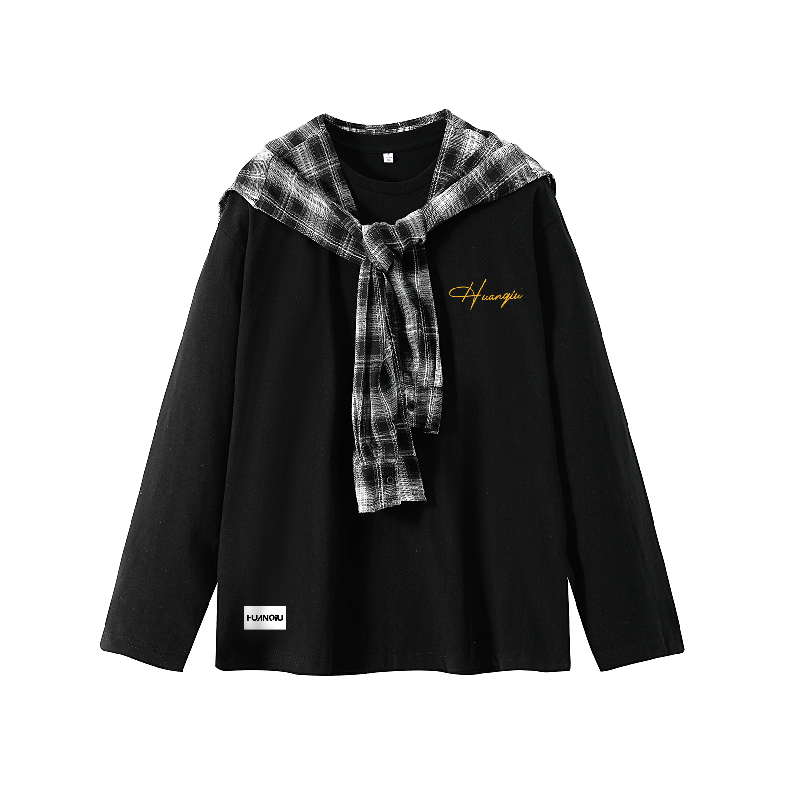 Футболка Unisex Crew Neck Moderate Mock Two Piece HUANQIU, черный (желтый) long t
Футболка Unisex Crew Neck Moderate Mock Two Piece HUANQIU, черный (желтый) long t