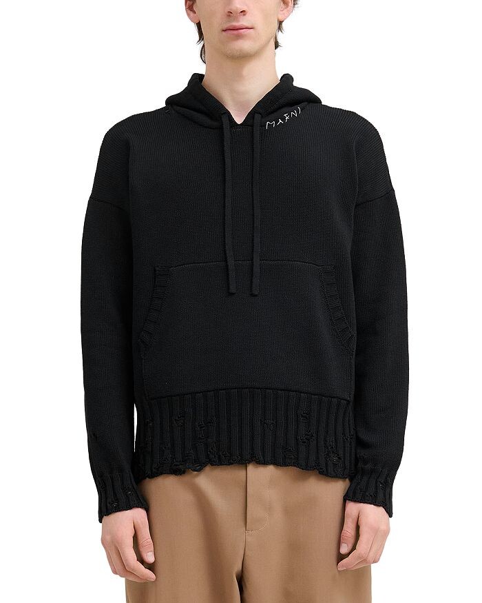 Растрепанное худи Marni, черный
Растрепанное худи Marni, черный