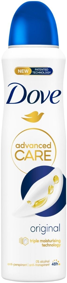 Антиперспирант для женщин Dove Original, 150 мл
Антиперспирант для женщин Dove Original, 150 мл