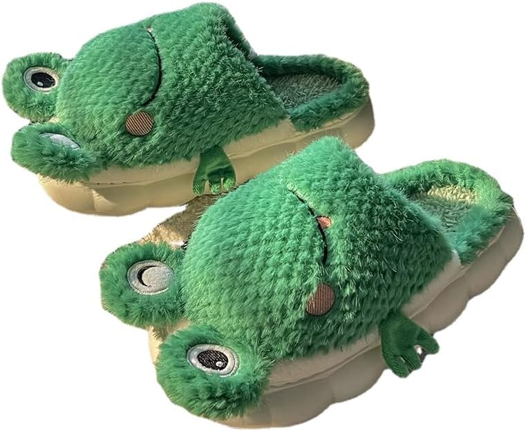 Тапочки-лягушки, пушистые тапочки для женщин, мягкие, удобные, теплые, мягкие домашние тапочки для женщин и мужчин Ceinom, зеленый
Тапочки-лягушки, пушистые тапочки для женщин, мягкие, удобные, теплые, мягкие домашние тапочки для женщин и мужчин Ceinom, зеленый