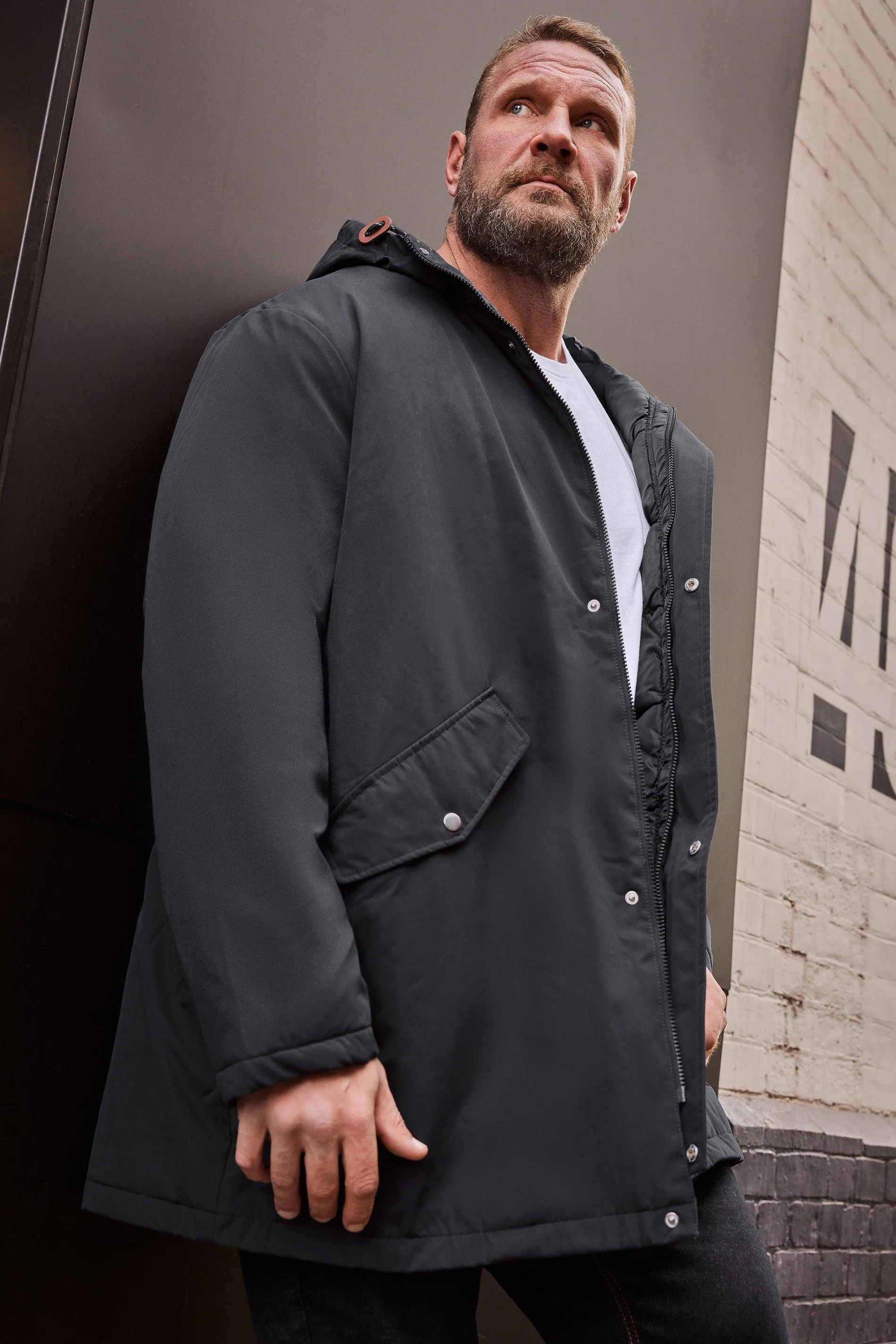 Длинная парка с капюшоном BadRhino, синий
Длинная парка с капюшоном BadRhino, синий