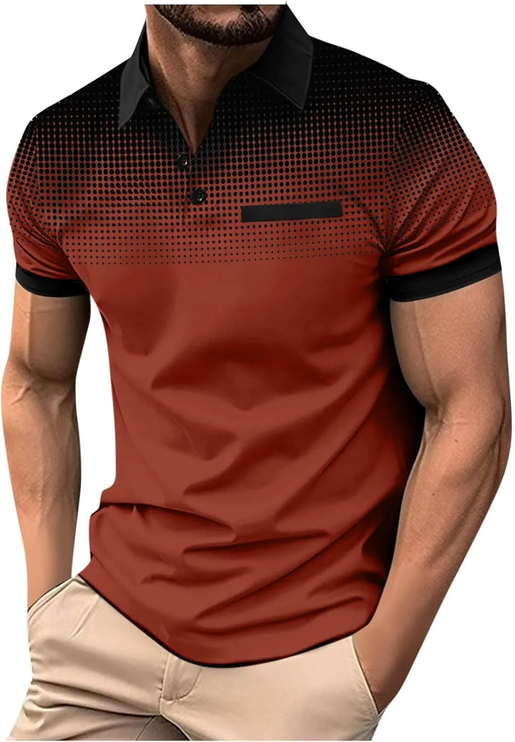 Мужская поло с коротким рукавом Casual Ombre с нагрудным карманом Xiaojmake
Мужская поло с коротким рукавом Casual Ombre с нагрудным карманом Xiaojmake