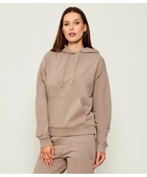 Толстовка с дельфином Regular fit Hugo, бежевый 
Толстовка с дельфином Regular fit Hugo, бежевый