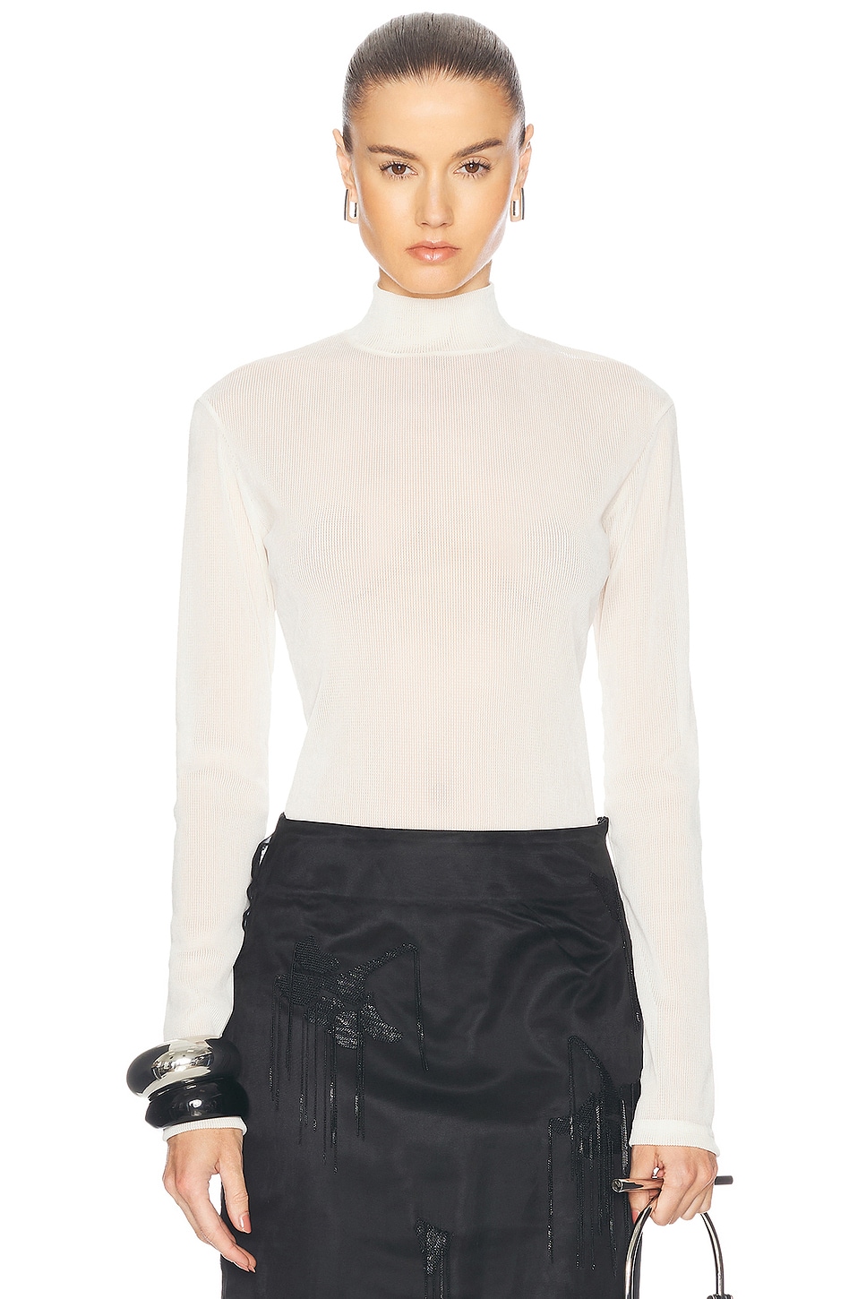 Топ с воротником-стойкой Ludovic de Saint Sernin, кремовый
Топ с воротником-стойкой Ludovic de Saint Sernin, кремовый