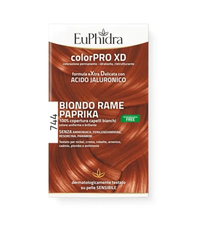 EuPhidra Colorpro XD 744 Paprika Медно-русый оттенок 
EuPhidra Colorpro XD 744 Paprika Медно-русый оттенок