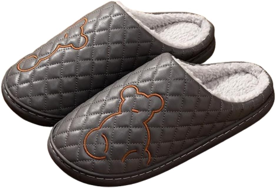 Мужские домашние тапочки Premium Comfort из кожи с медведем и стразами, мягкие, теплые, пушистые, с противоскользящей подошвой Generic, серый
Мужские домашние тапочки Premium Comfort из кожи с медведем и стразами, мягкие, теплые, пушистые, с противоскользящей подошвой Generic, серый