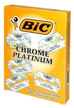 Лезвия для бритвы, 20х5 шт. Bic, Chrome Platinum
Лезвия для бритвы, 20х5 шт. Bic, Chrome Platinum