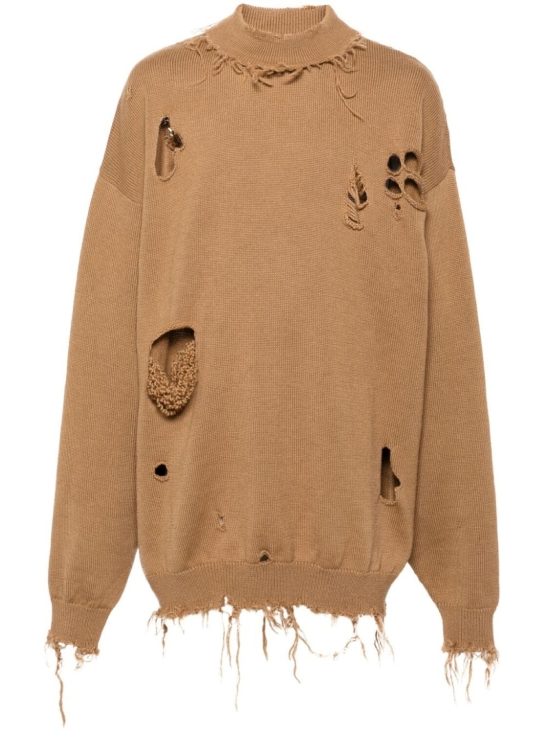 VETEMENTS разорванный свитер, коричневый
VETEMENTS разорванный свитер, коричневый