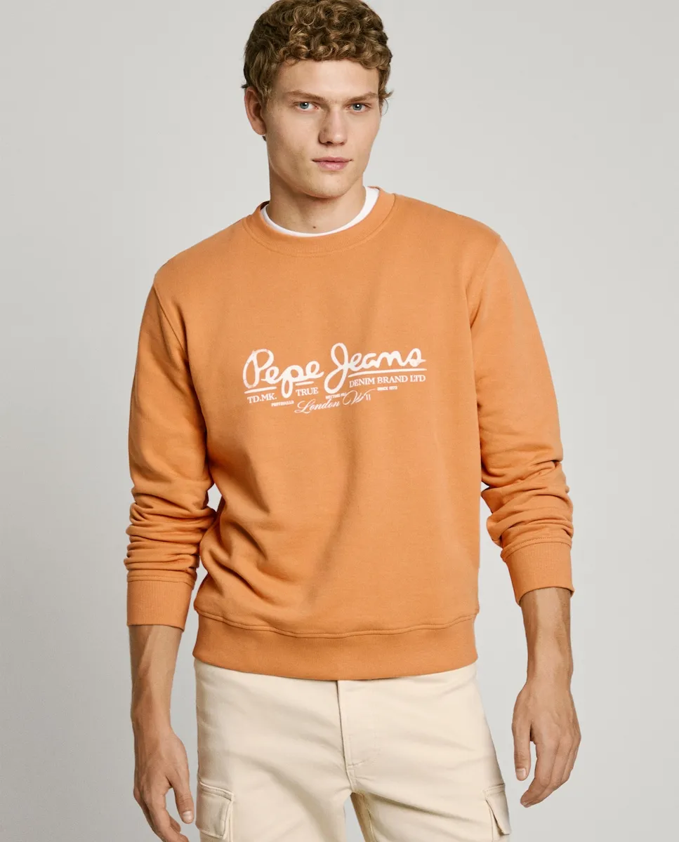 Мужская толстовка с круглым вырезом и логотипом Pepe Jeans, горчичный
Мужская толстовка с круглым вырезом и логотипом Pepe Jeans, горчичный