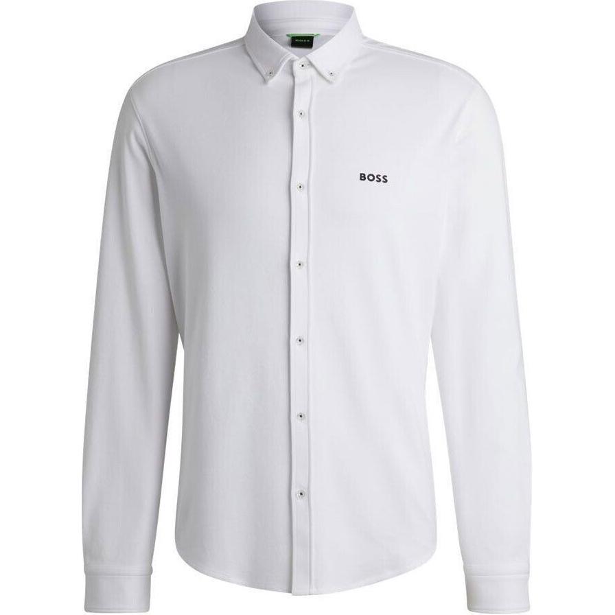 Рубашка Logo Embossed Long-Sleeved Shirt HUGO BOSS, белый
Рубашка Logo Embossed Long-Sleeved Shirt HUGO BOSS, белый