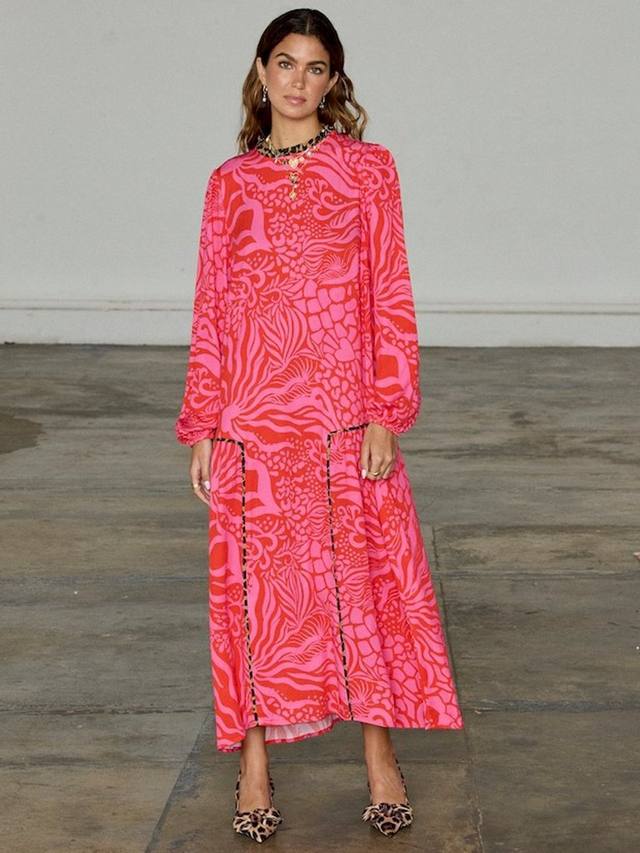 Платье с животным принтом на день святого валентина Never Fully Dressed, цвет Red/Pink
Платье с животным принтом на день святого валентина Never Fully Dressed, цвет Red/Pink