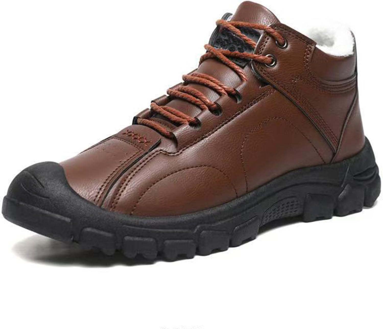 Мужские зимние ботинки высокие с флисовой подкладкой, снегоступы для мужчин, водонепроницаемые ботинки с усиленным носком, противоскользящая ПВХ подошва для походов, повседневной носки, ботинки и зимняя обувь Generic, коричневый
Мужские зимние ботинки высокие с флисовой подкладкой, снегоступы для мужчин, водонепроницаемые ботинки с усиленным носком, противоскользящая ПВХ подошва для походов, повседневной носки, ботинки и зимняя обувь Generic, коричневый