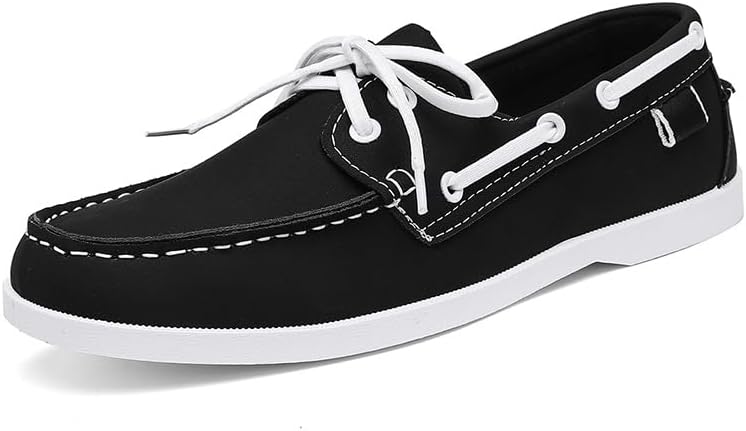 Мужские лоферы - классические повседневные туфли на шнуровке, лодочные туфли с круглым носком, резиновая подошва, верх из ПУ, ретро-стиль для весны/лета/осени Hhhchpm, черный
Мужские лоферы - классические повседневные туфли на шнуровке, лодочные туфли с круглым носком, резиновая подошва, верх из ПУ, ретро-стиль для весны/лета/осени Hhhchpm, черный